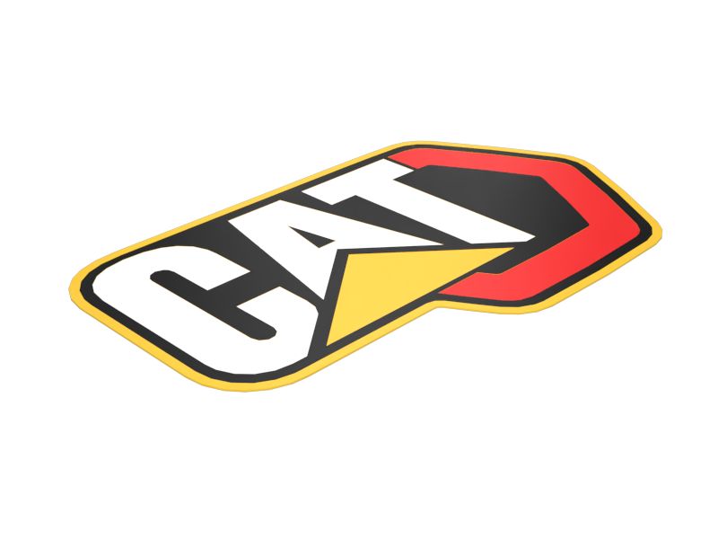 603-1650: Наклейка "Современный шестиугольный товарный знак" CAT