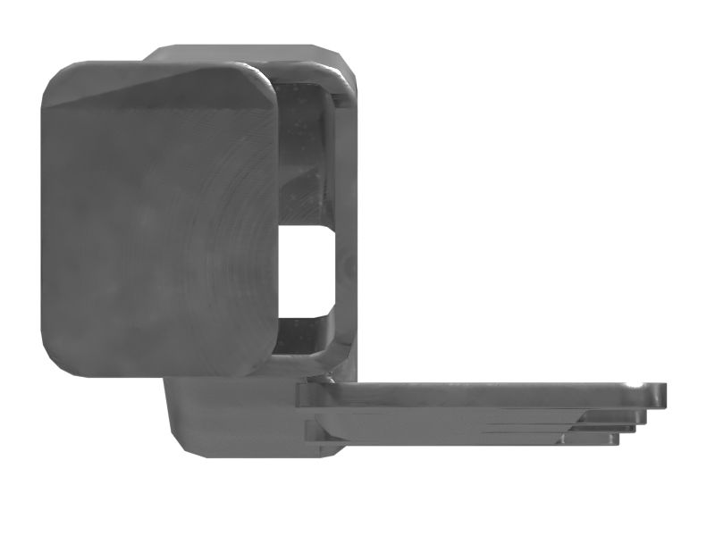 Левый монтажный кронштейн окна