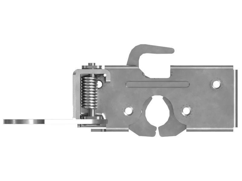 Пружинная защелка фиксатора для двери кабины