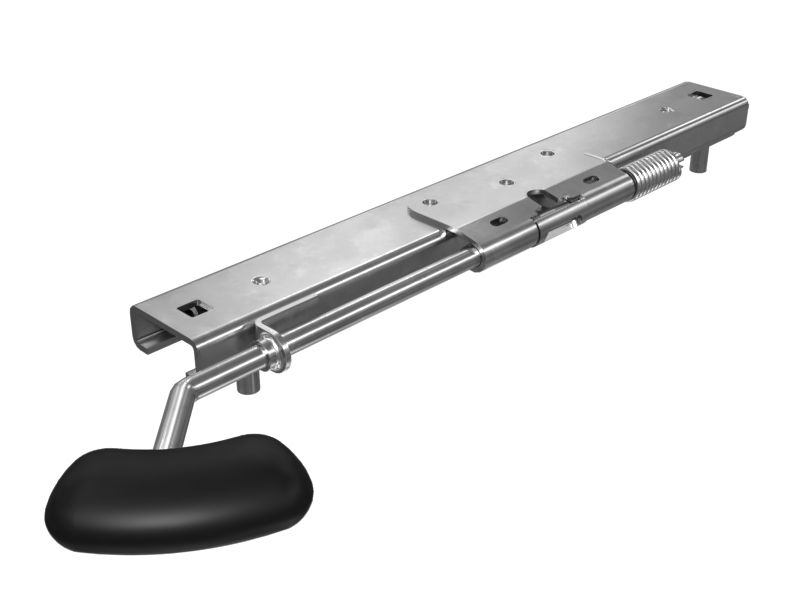 Узел направляющей с фиксацией