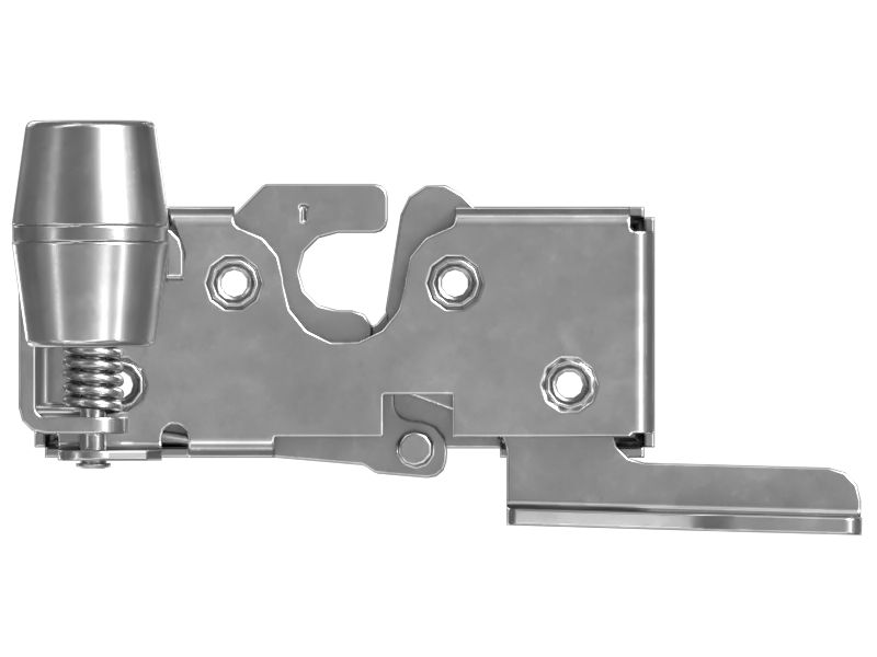 Пружинная защелка фиксатора для двери кабины