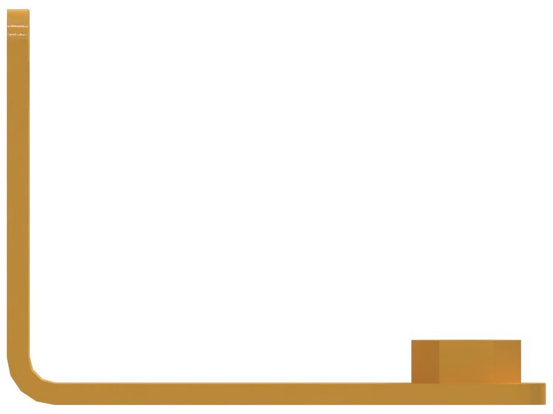 Угловой кронштейн, толщина 4 мм