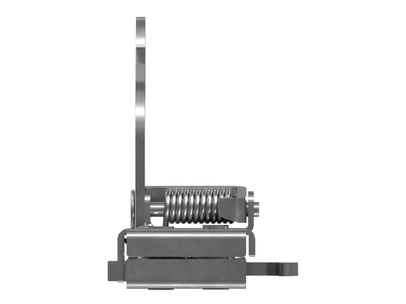 Пружинная защелка фиксатора для двери кабины