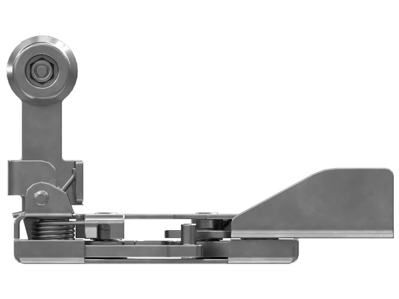 Пружинная защелка фиксатора для двери кабины