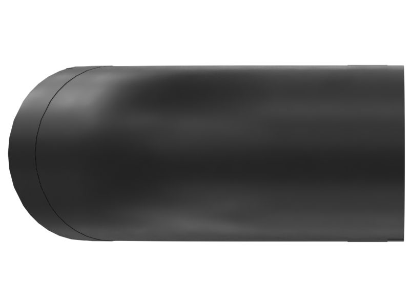 Шланговый коленчатый патрубок для воздуховода, внутренний диаметр 63,5 мм