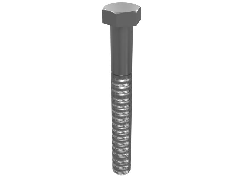 604-7756: M24-3 x 200mm Hex Head Bolt
