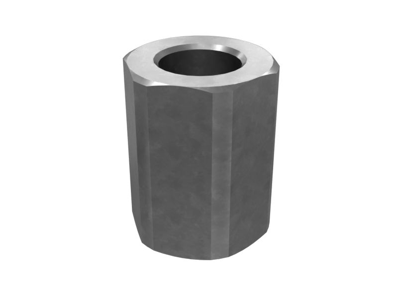 598-5112: M10 x 1.25mm Hex Coupling Nut