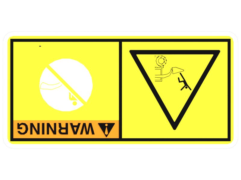 НАКЛЕЙКА С ПРЕДУПРЕЖДЕНИЕМ