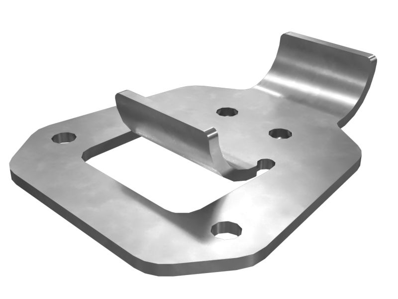 5mm Thick Hydraulic Hose Clamp Mount Plate