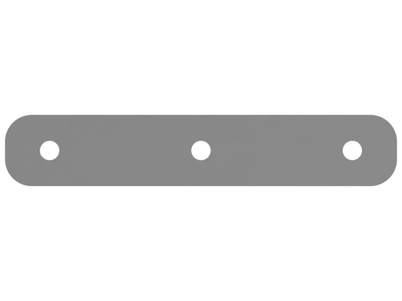 Опорная пластина бункера, толщина 8 мм