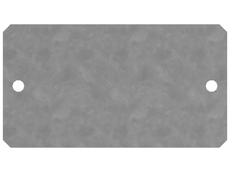 140-1493: 2,5 mm silný spodní kryt plechu