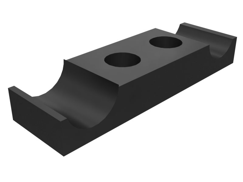 335-6470: 40mm Wide Tube Saddle Block | CATCorp