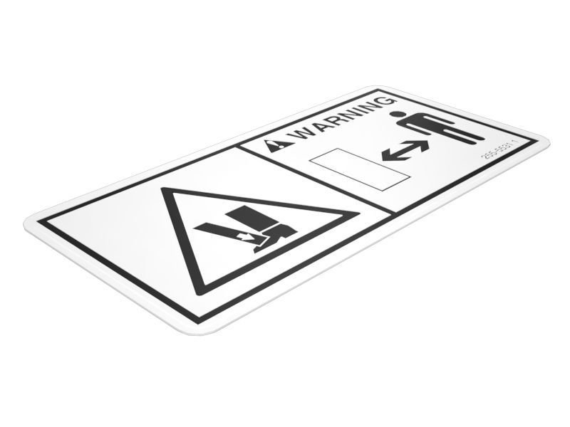 255-5531: НАКЛЕЙКА ПРЕДУПРЕЖДЕНИЕ CR