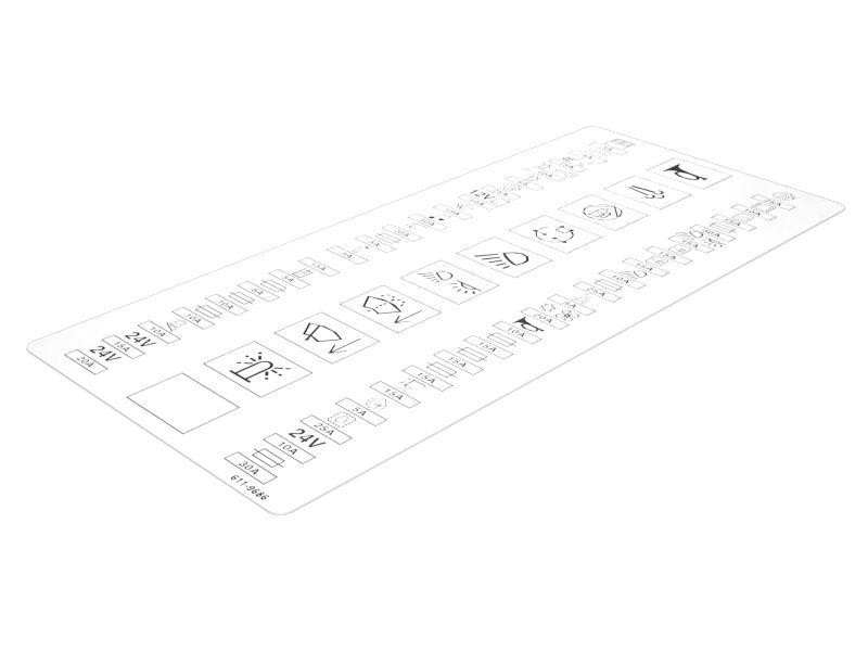 Fuse Panel Identification Film