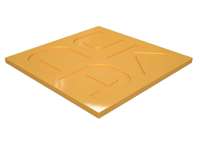 604-7161: 0.80mm Thick Information Plate