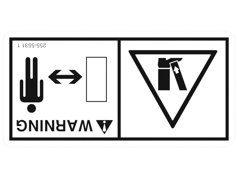 НАКЛЕЙКА ПРЕДУПРЕЖДЕНИЕ CR