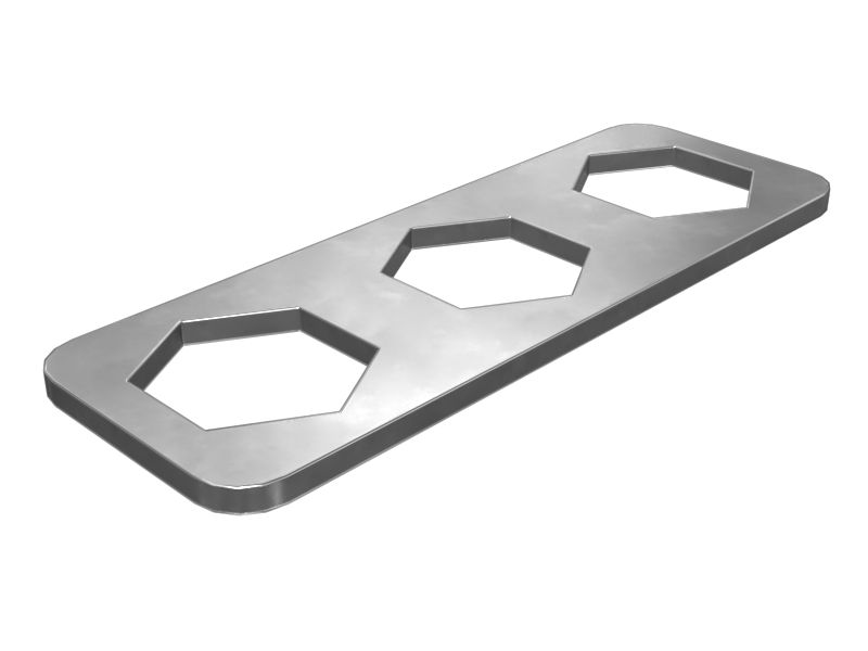 Опорная пластина моста, толщина 5 мм