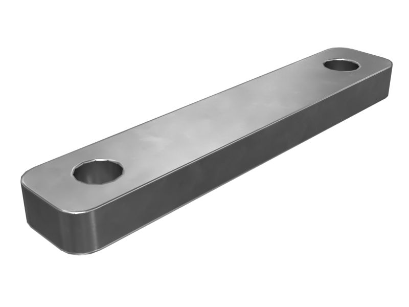 603-1187: 9mm Thick Door Mounting Plate