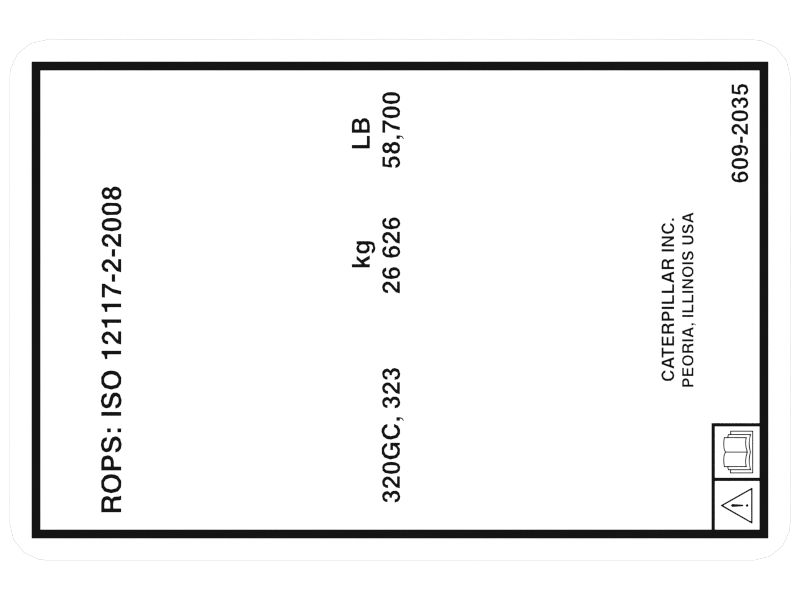 0.38mm Thick 320GC and 323 ROPS Decal Film