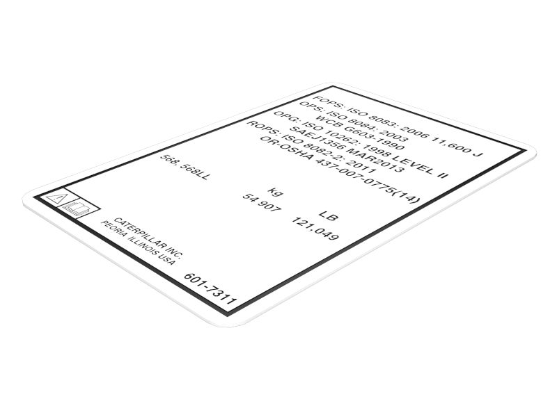 601-7311: Protective Structure Information Film 6017311 купить