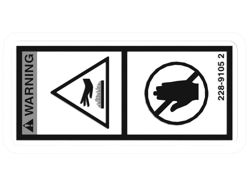 НАКЛЕЙКА ПРЕДУПРЕЖДЕНИЕ HA