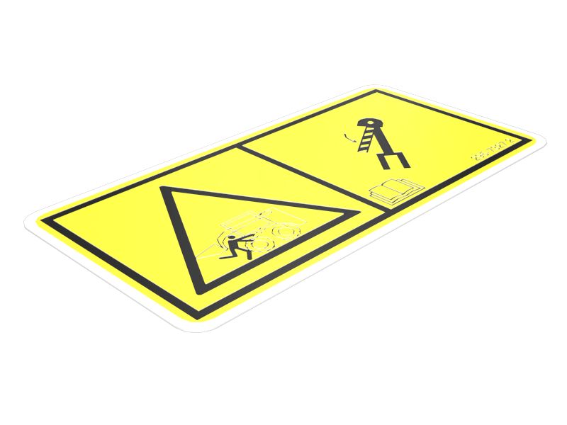 НАКЛЕЙКА ПРЕДУПРЕДИТЕЛЬНАЯ CR