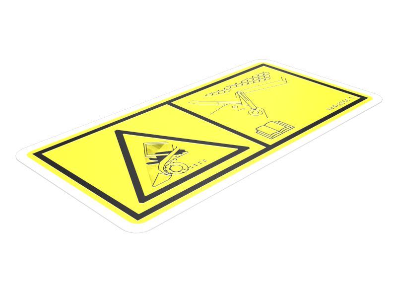 384-2556: НАКЛЕЙКА С ПРЕДУПРЕЖДЕНИЕМ