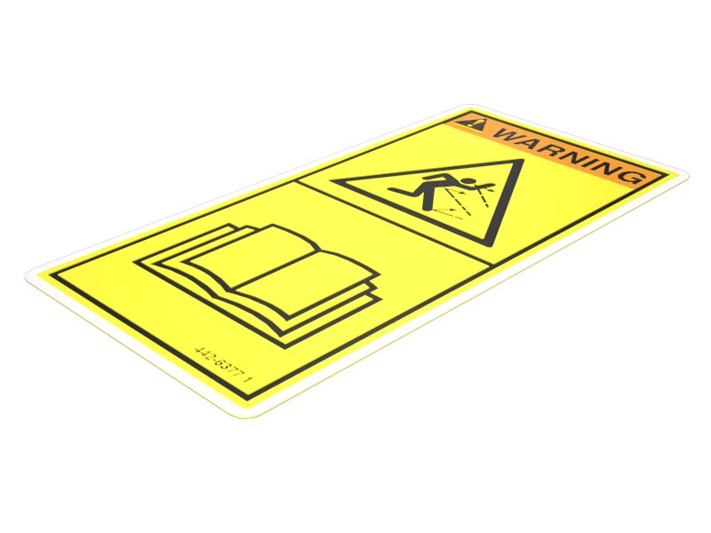 НАКЛЕЙКА ПРЕДУПРЕЖДЕНИЕ DE