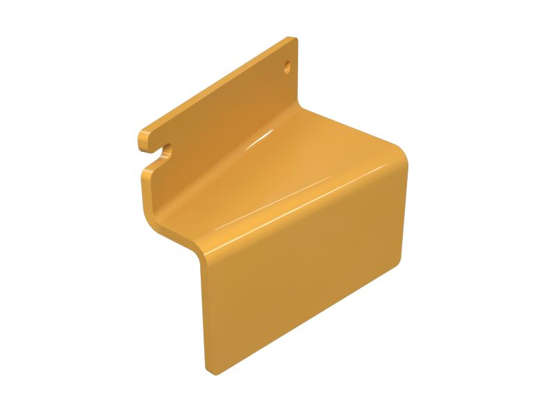 388-8224: Червена рефлекторна скоба с дебелина 4 мм