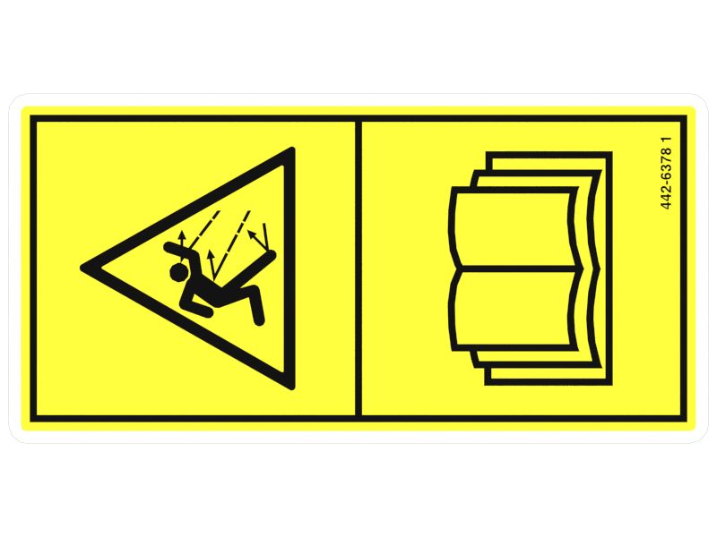 НАКЛЕЙКА ПРЕДУПРЕЖДЕНИЕ DE