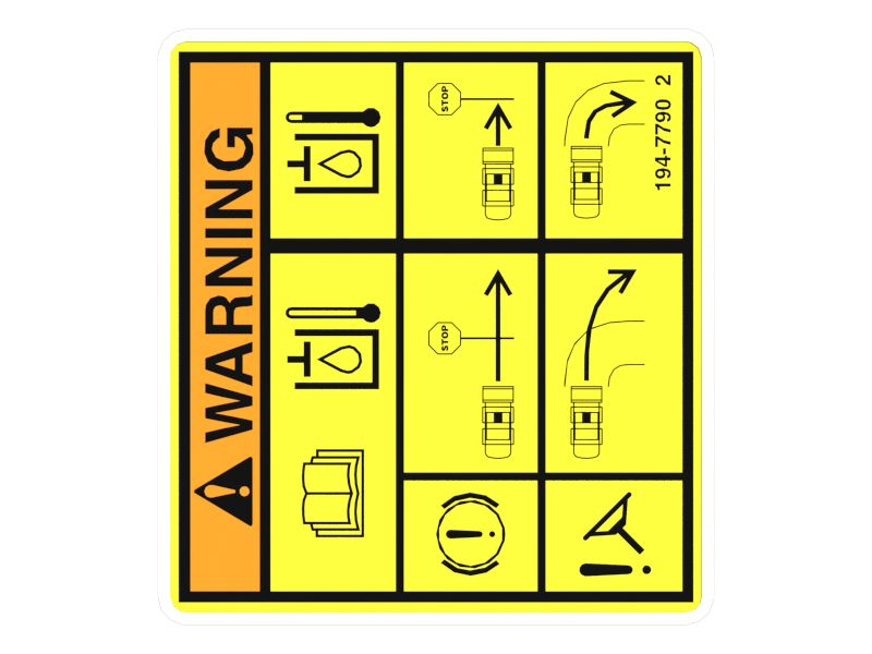 НАКЛЕЙКА С ПРЕДУПРЕЖДЕНИЕМ