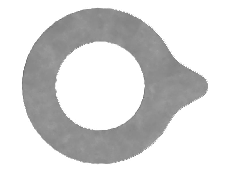 Specialty Products 10733 Axle Shim - 4" X 6.5", Zinc, 2 Degree Angle For Truck Alignment