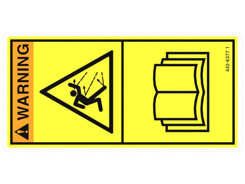 НАКЛЕЙКА ПРЕДУПРЕЖДЕНИЕ DE