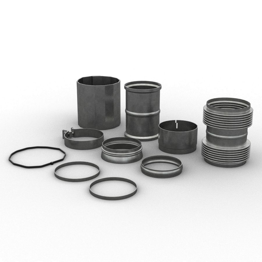 Сильфоны из нержавеющей стали (общая длина 289,60 мм)