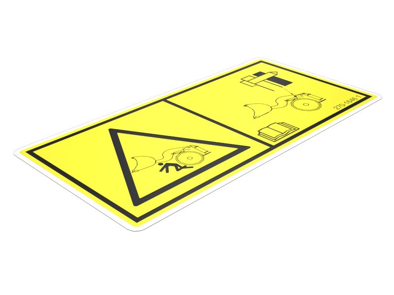 270-1646: НАКЛЕЙКА ПРЕДУПРЕЖДЕНИЕ CR