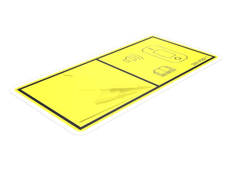 322-4582: ТАБЛИЧКА С ПРЕДУПРЕЖДЕНИЕМ TI