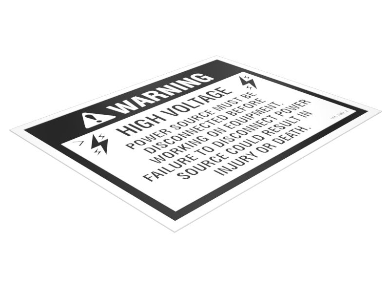 НАКЛЕЙКА С ПРЕДУПРЕЖДЕНИЕМ