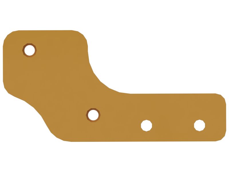 8mm Thick Axle Oil Cooler Lines Support Plate