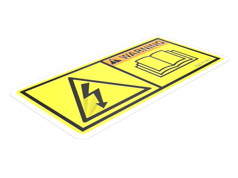 424-6100: НАКЛЕЙКА С ПРЕДУПРЕЖДЕНИЕМ