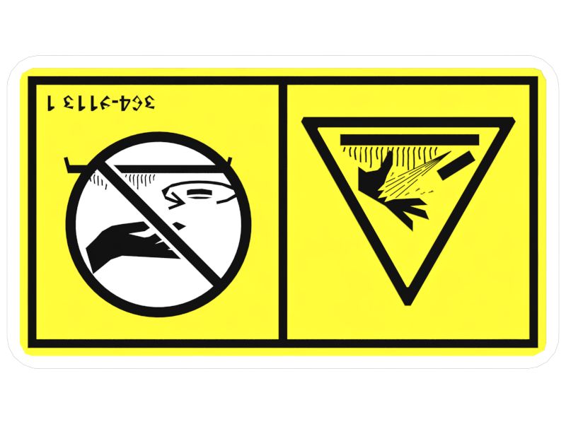 НАКЛЕЙКА С ПРЕДУПРЕЖДЕНИЕМ