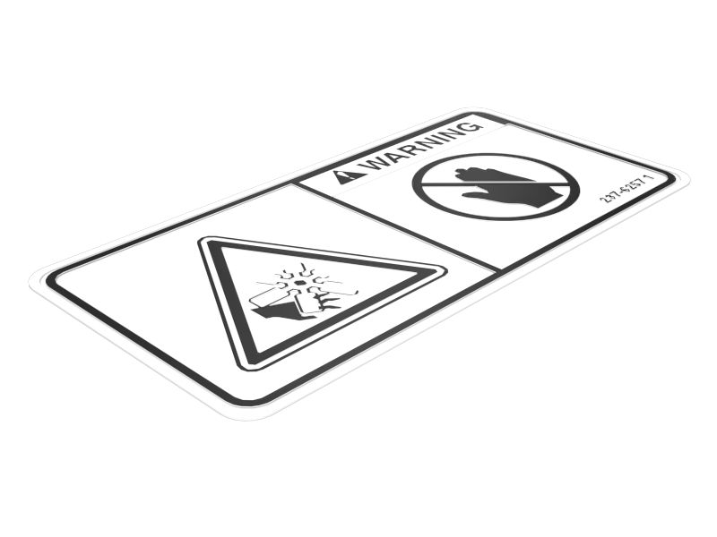 НАКЛЕЙКА ПРЕДУПРЕЖДЕНИЕ ВЕНТИЛЯТОРА