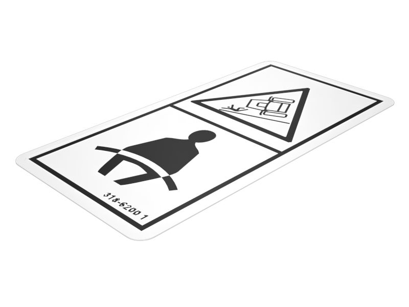 318-6200: НАКЛЕЙКА С ПРЕДУПРЕЖДЕНИЕМ