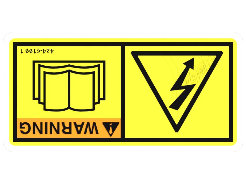 НАКЛЕЙКА С ПРЕДУПРЕЖДЕНИЕМ