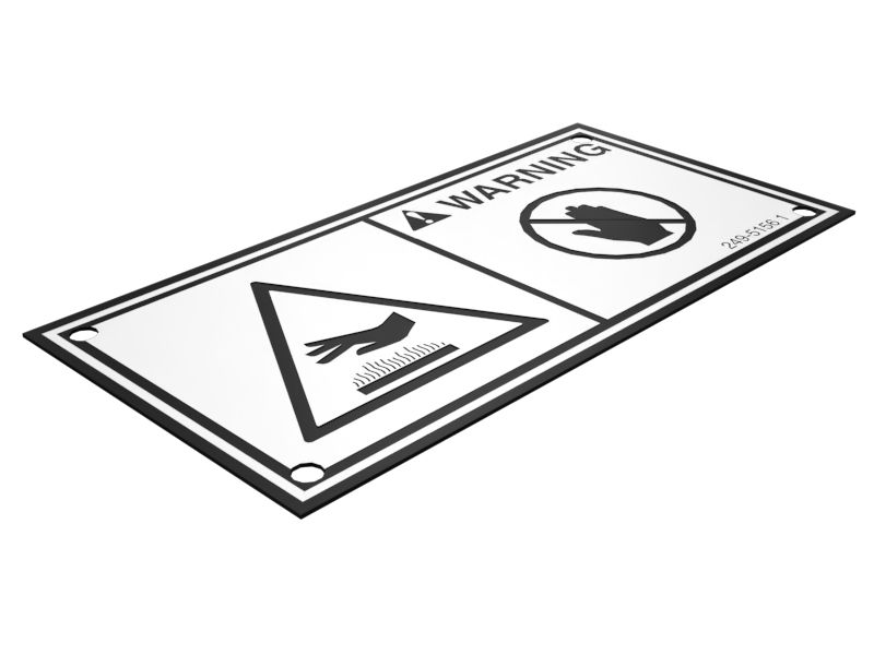 249-5156: ТАБЛИЧКА С ПРЕДУПРЕЖДЕНИЕМ