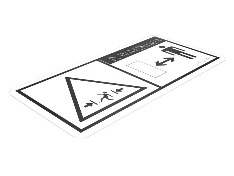 НАКЛЕЙКА ПРЕДУПРЕЖДЕНИЕ CR