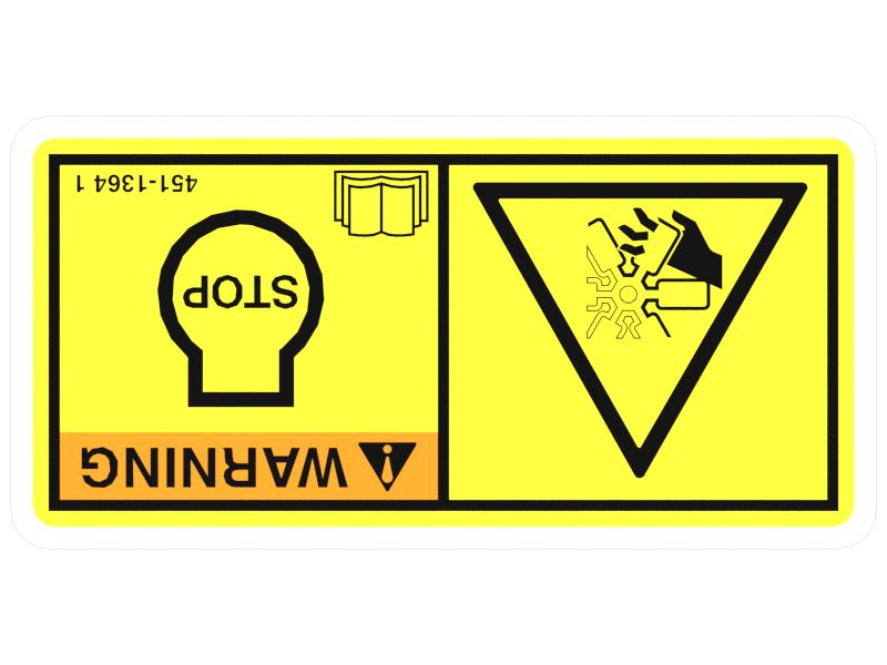 НАКЛЕЙКА ПРЕДУПРЕЖДЕНИЯ (F)