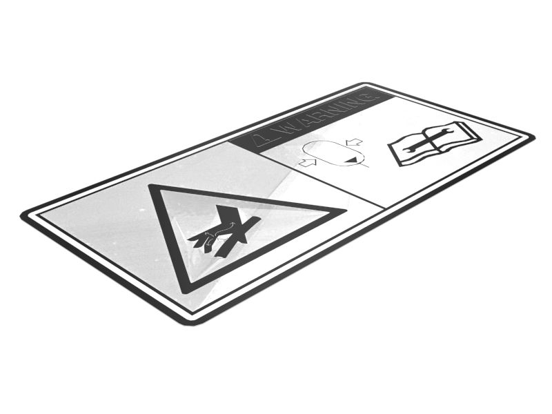 НАКЛЕЙКА С ПРЕДУПРЕЖДЕНИЕМ