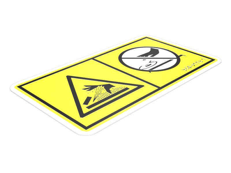 НАКЛЕЙКА С ПРЕДУПРЕЖДЕНИЕМ