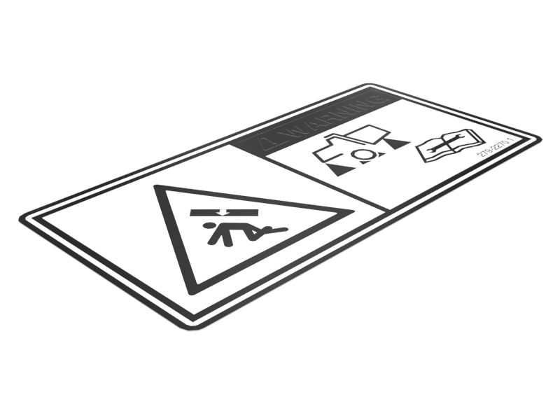 НАКЛЕЙКА С ПРЕДУПРЕЖДЕНИЕМ