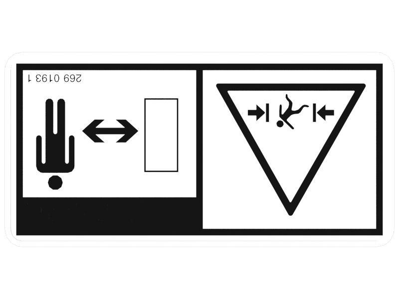 НАКЛЕЙКА ПРЕДУПРЕЖДЕНИЕ CR